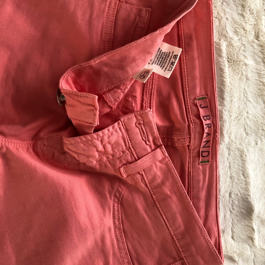 J Brand Coral Skinny Jeans Size 23
